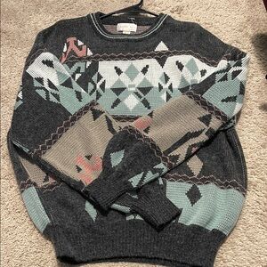 Chapel Hill Multicolor Geometric Crewneck Sweater